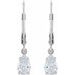 Round 4-Prong Dangle Earrings