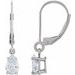 Round 4-Prong Dangle Earrings