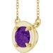 Claw-Prong Solitaire Bezel-Style Necklace or Center