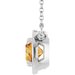 Claw-Prong Solitaire Bezel-Style Necklace or Center
