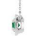 Claw-Prong Solitaire Bezel-Style Necklace or Center