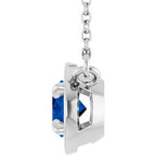 Claw-Prong Solitaire Bezel-Style Necklace or Center