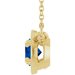 Claw-Prong Solitaire Bezel-Style Necklace or Center