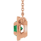 Claw-Prong Solitaire Bezel-Style Necklace or Center