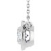 Claw-Prong Solitaire Bezel-Style Necklace or Center