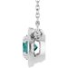 Claw-Prong Solitaire Bezel-Style Necklace or Center