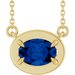 Claw-Prong Solitaire Bezel-Style Necklace or Center