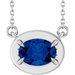 Claw-Prong Solitaire Bezel-Style Necklace or Center