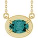 Claw-Prong Solitaire Bezel-Style Necklace or Center