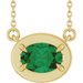Claw-Prong Solitaire Bezel-Style Necklace or Center