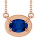 Claw-Prong Solitaire Bezel-Style Necklace or Center