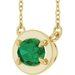 Claw-Prong Solitaire Bezel-Style Necklace or Center