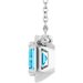 Claw-Prong Solitaire Bezel-Style Necklace or Center