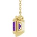 Claw-Prong Solitaire Bezel-Style Necklace or Center