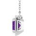 Claw-Prong Solitaire Bezel-Style Necklace or Center