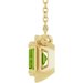 Claw-Prong Solitaire Bezel-Style Necklace or Center