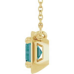 Claw-Prong Solitaire Bezel-Style Necklace or Center