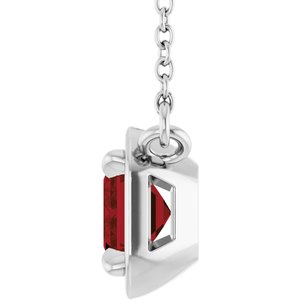 Claw-Prong Solitaire Bezel-Style Necklace or Center