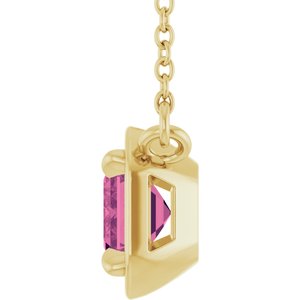 Claw-Prong Solitaire Bezel-Style Necklace or Center