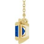 Claw-Prong Solitaire Bezel-Style Necklace or Center