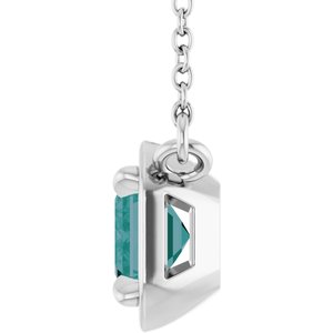 Claw-Prong Solitaire Bezel-Style Necklace or Center