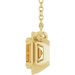 Claw-Prong Solitaire Bezel-Style Necklace or Center