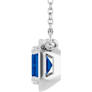 Claw-Prong Solitaire Bezel-Style Necklace or Center
