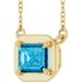 Claw-Prong Solitaire Bezel-Style Necklace or Center