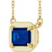 Claw-Prong Solitaire Bezel-Style Necklace or Center