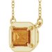 Claw-Prong Solitaire Bezel-Style Necklace or Center