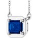 Claw-Prong Solitaire Bezel-Style Necklace or Center