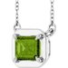 Claw-Prong Solitaire Bezel-Style Necklace or Center