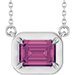 Claw-Prong Solitaire Bezel-Style Necklace or Center