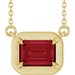 Claw-Prong Solitaire Bezel-Style Necklace or Center