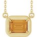 Claw-Prong Solitaire Bezel-Style Necklace or Center