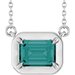 Claw-Prong Solitaire Bezel-Style Necklace or Center