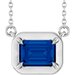 Claw-Prong Solitaire Bezel-Style Necklace or Center