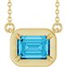 Claw-Prong Solitaire Bezel-Style Necklace or Center
