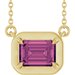 Claw-Prong Solitaire Bezel-Style Necklace or Center