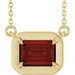 Claw-Prong Solitaire Bezel-Style Necklace or Center