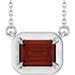 Claw-Prong Solitaire Bezel-Style Necklace or Center