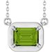 Claw-Prong Solitaire Bezel-Style Necklace or Center