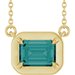 Claw-Prong Solitaire Bezel-Style Necklace or Center