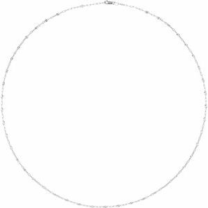 2.5 mm Light Paperclip-Style Starburst Mirror Chain