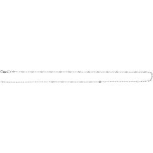 2.5 mm Light Paperclip-Style Starburst Mirror Chain