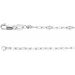 2.5 mm Light Paperclip-Style Starburst Mirror Chain