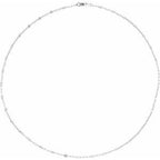 2.5 mm Light Paperclip-Style Starburst Mirror Chain