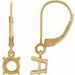 Round 4-Prong Dangle Earrings