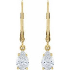 Round 4-Prong Dangle Earrings