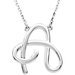 Script Initial Necklace or Center